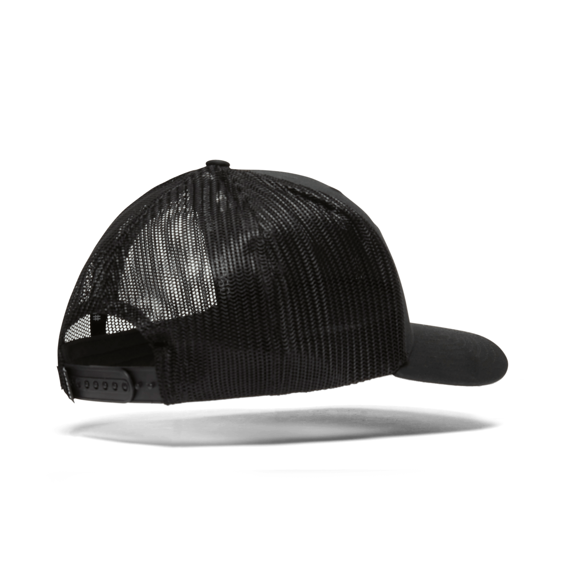 Black NOBULL Curved Brim Trucker Back Silhouette Angle