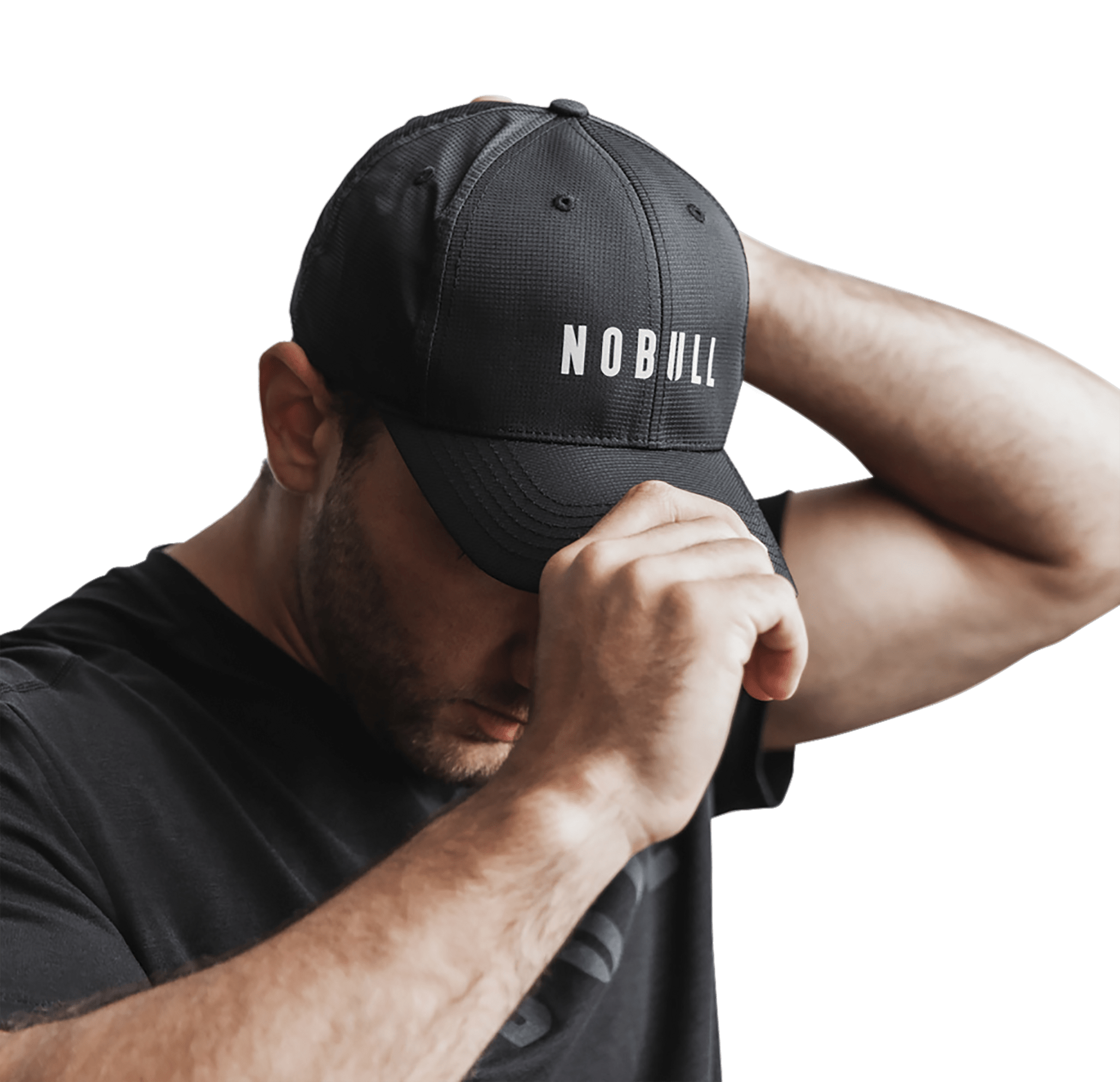 Black NOBULL Performance Hat Downward Angle