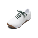 White Outwork Edge Shoe with Silver Pine Shoelaces.