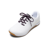 White Outwork Shoes with Blackberry Laces.