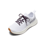 White Journey Shoes with Blackberry Laces.