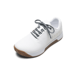 White Outwork Edge Shoe with Storm Cloud Shoelaces.