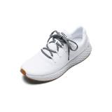 White Allday Ripstop Shoe with Storm Cloud Shoelaces.