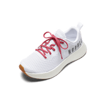 White Journey Shoe with Hibiscus Shoelaces.