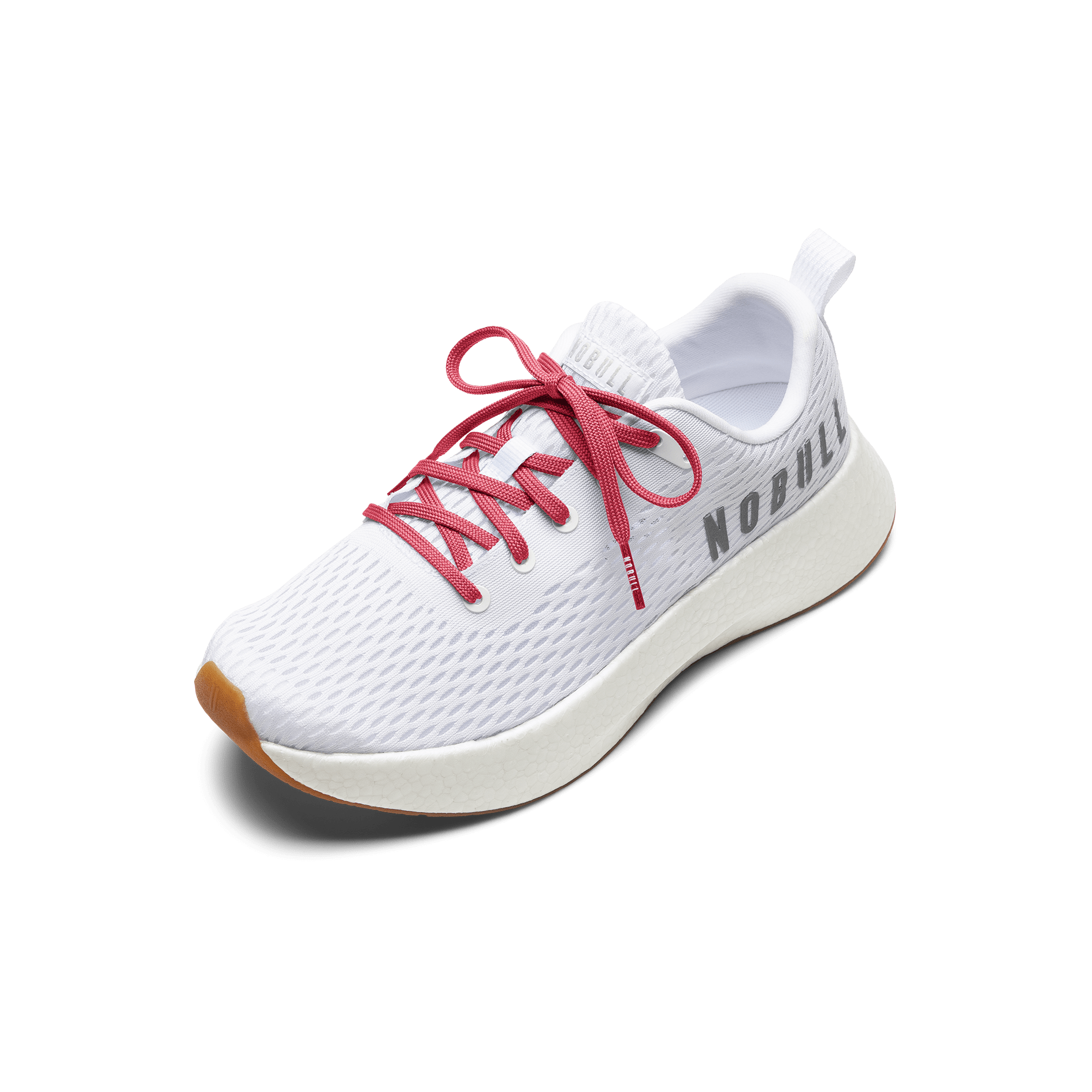White Journey Shoe with Hibiscus Shoelaces.
