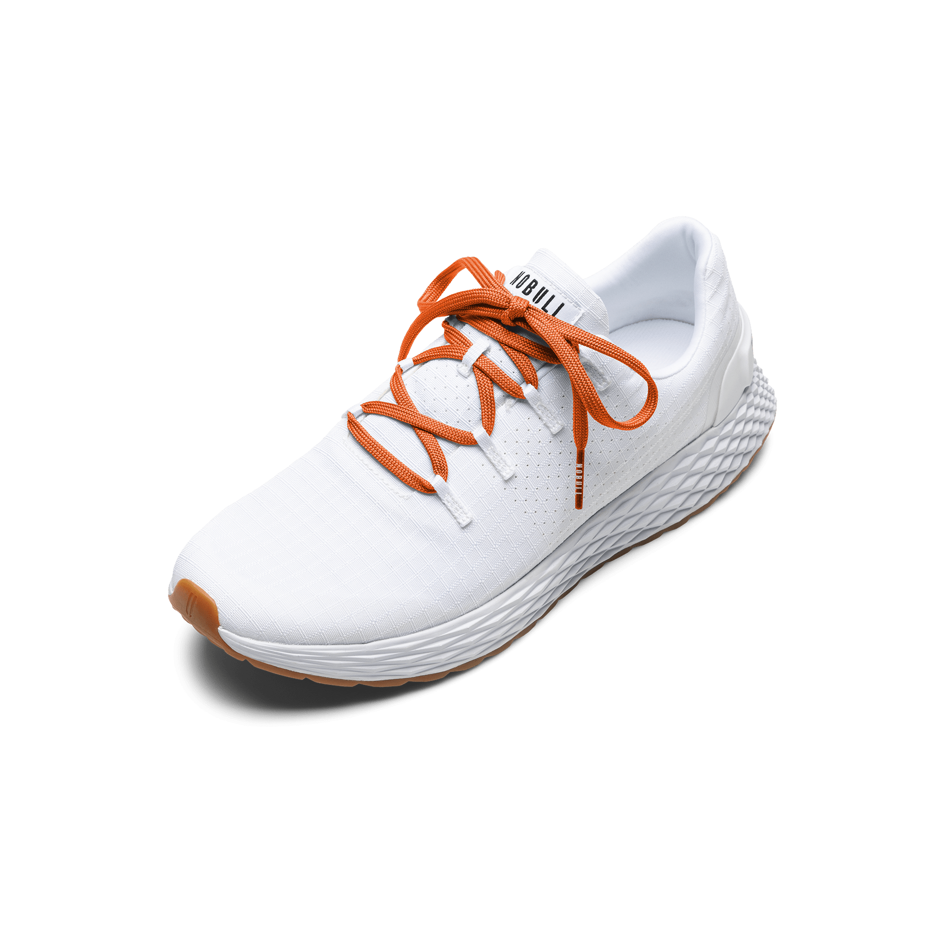 White Allday Ripstop Shoe with Scarlet Shoelaces.