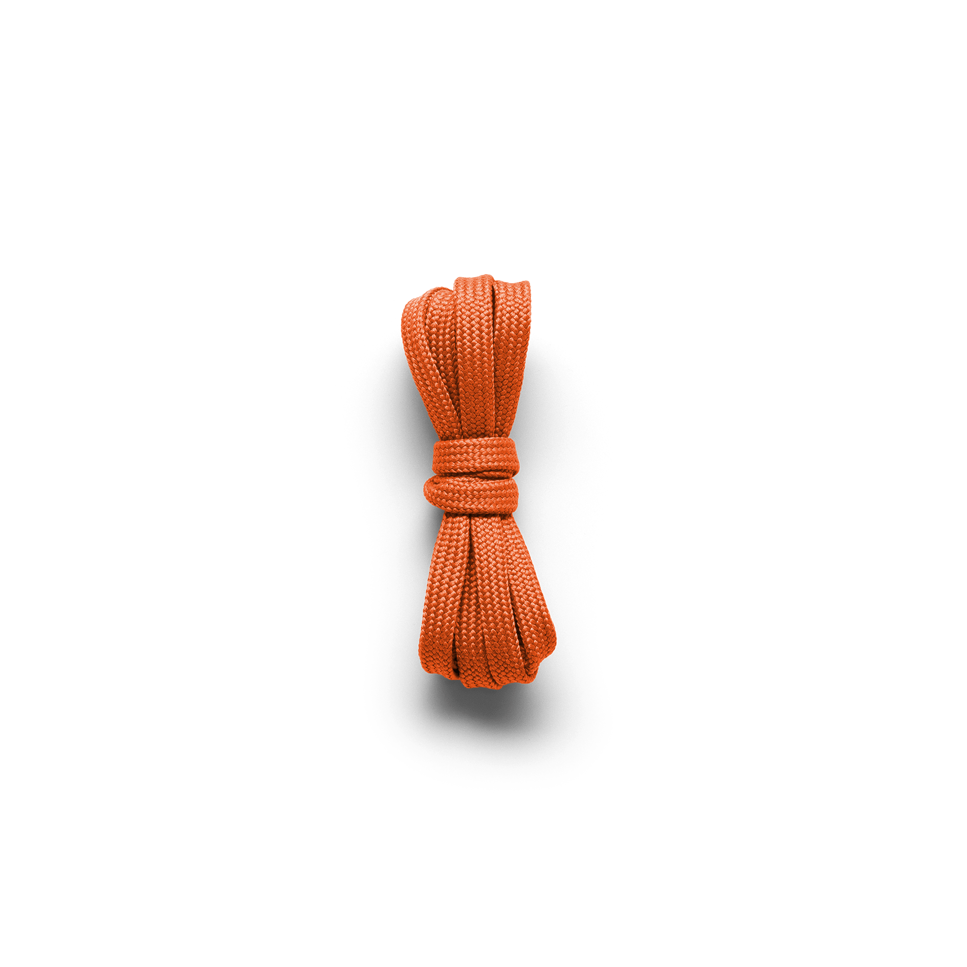 Scarlet Shoelaces Tied in a Knot.