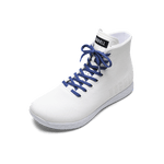 White Outwork High-Top Shoe with Surf Shoelaces.