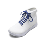 White Outwork Edge High-Top Shoe with Surf Shoelaces.