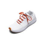 White Allday Knit Shoe with Sunset Shoelaces.