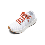 White Drive Knit Shoe with Sunset Shoelaces.