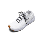 White Allday Knit Shoe with #IAMNOBULL Shoelaces.