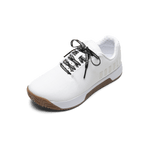 White Outwork Edge Shoe with #IAMNOBULL Shoelaces.