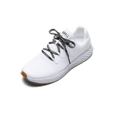 White Allday Ripstop Shoe with #IAMNOBULL Shoelaces.