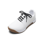 White Outwork Edge Shoe with Black Camo Laces.