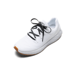 White Allday Ripstop Shoes with Black Camo Laces.
