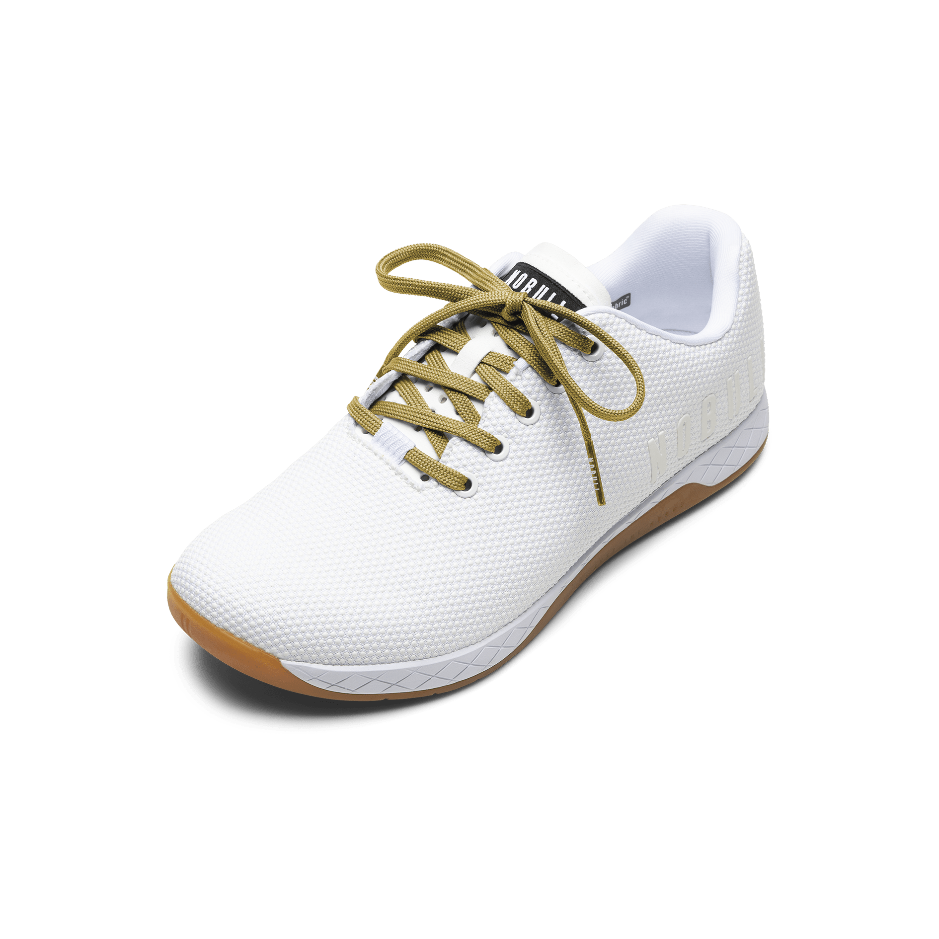 White Outwork Shoes with Ginger Laces.