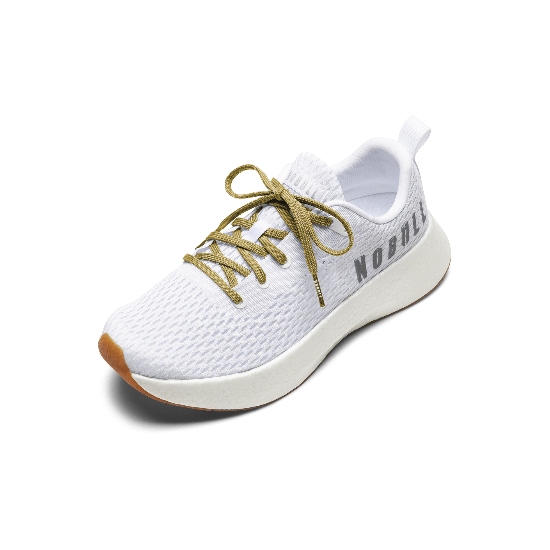 White Journey Shoe with Ginger Laces.
