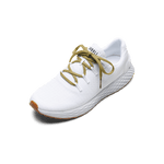 White Allday Ripstop Shoes with Ginger Laces.