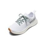 White Journey Shoe with Blue Haze Shoelaces.