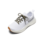 White Journey Shoe with Tactical Green Shoelaces.