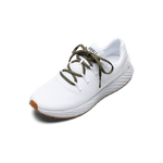 White Allday Ripstop Shoe with Tactical Green Shoelaces.