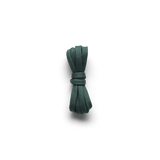 Dark Aqua Shoelaces Tied in a Knot.