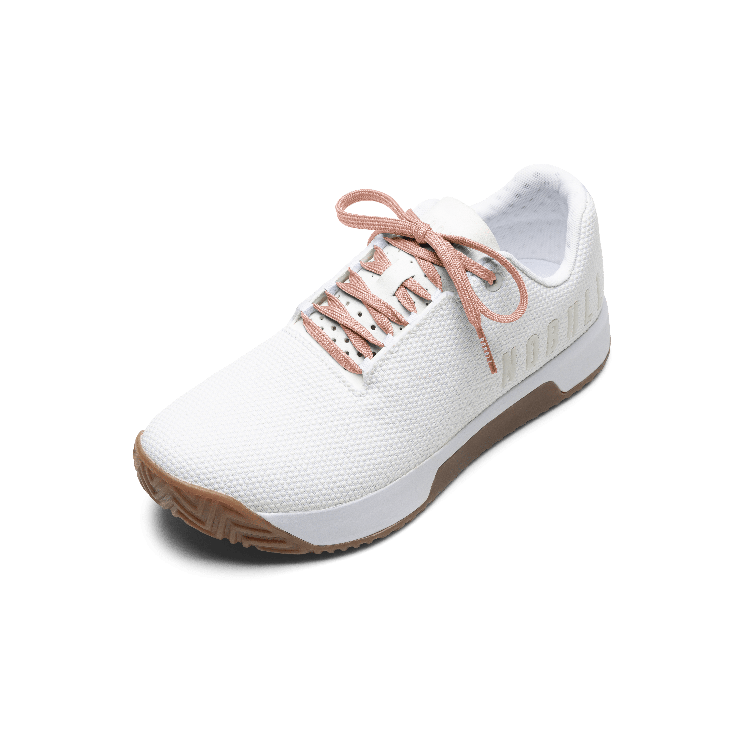 White Outwork Edge Shoe with Sunrise Shoelaces.