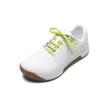 White Outwork Edge Shoe with Zest Shoelaces.