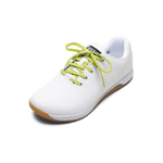 White Outwork Shoe with Zest Shoelaces.