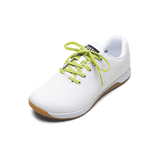 White Outwork Shoe with Zest Shoelaces.