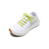 White Drive Knit Shoe with Zest Shoelaces.