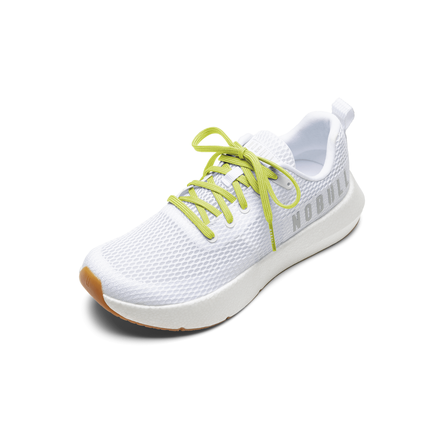 White Drive Mesh Shoe with Zest Shoelaces.