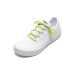 White Recs Canvas Shoe with Zest Shoelaces.