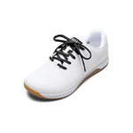 White Outwork Shoe with Jet Black Shoelaces.