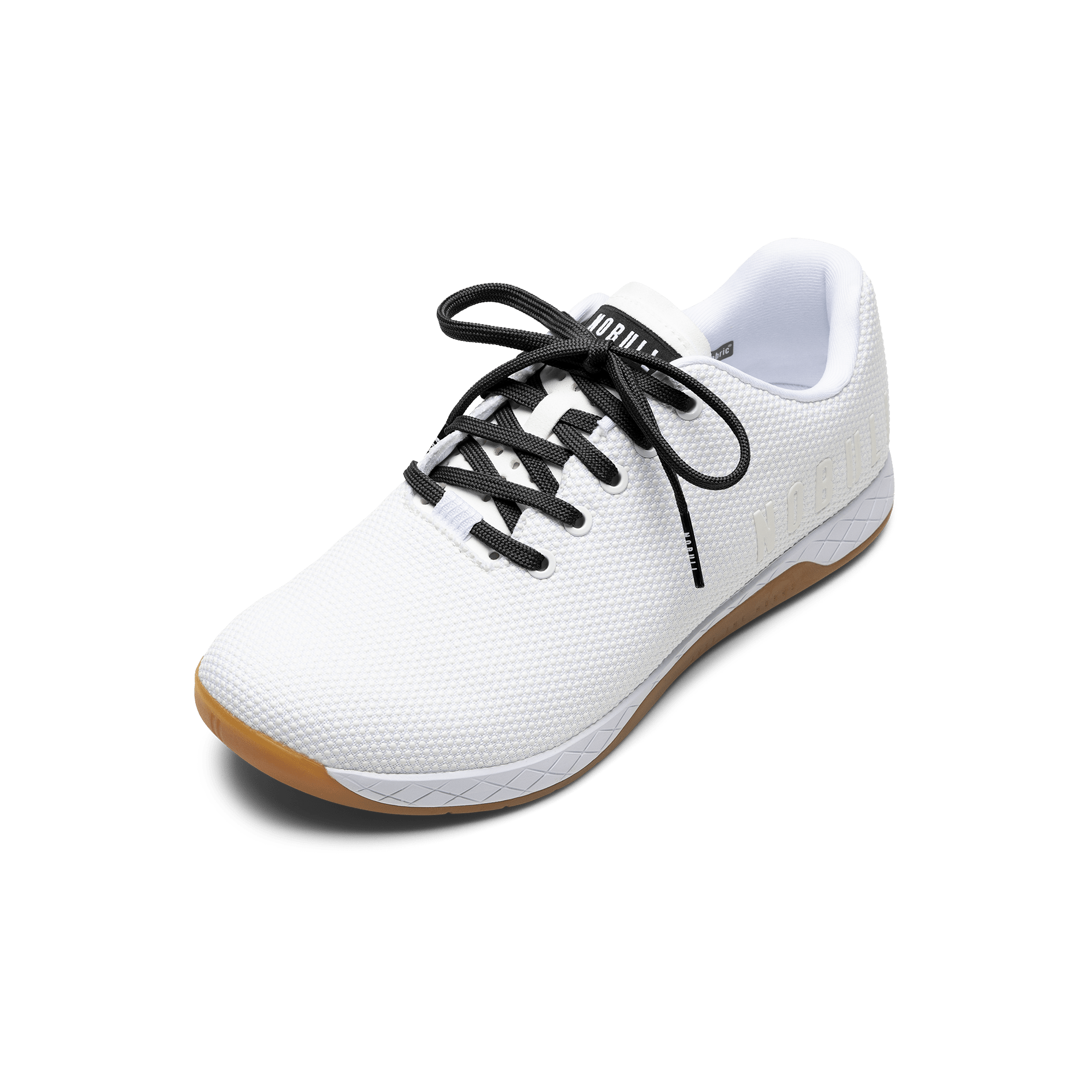 White Outwork Shoe with Jet Black Shoelaces.