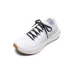 White Drive Knit Shoe with Jet Black Shoelaces.