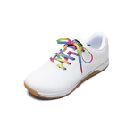 White Outwork Shoe with Neon Glitch Shoelaces.