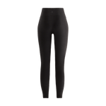 Black Women's High-Rise Matte Tight 25" Back Silhouette Angle.