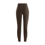 Chocolate Women's High-Rise Matte Tight 25" Back Silhouette Angle.