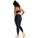 Night Navy Women's High-Rise Matte Tight 25" Back Angle. 