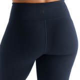 Night Navy Women's High-Rise Matte Tight 25" Back Detail Angle. 