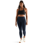 Night Navy Women's High-Rise Matte Tight 25" Front Angle. 