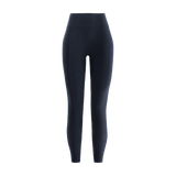 Night Navy Women's High-Rise Matte Tight 25" Front Silhouette Angle. 