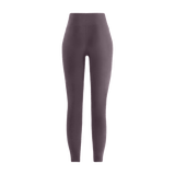 Black Plum Women's High-Rise Matte Tight 25" Silhouette Back Angle.