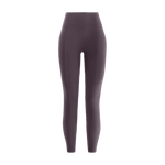 Black Plum Women's High-Rise Matte Tight 25" Silhouette Angle.