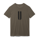 Dark Fallen Rock Men's U Tee Silhouette Angle.