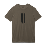 Dark Fallen Rock Men's U Tee Silhouette Angle.