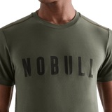 Men's Dark Army NOBULL Tee Detail Front Angle