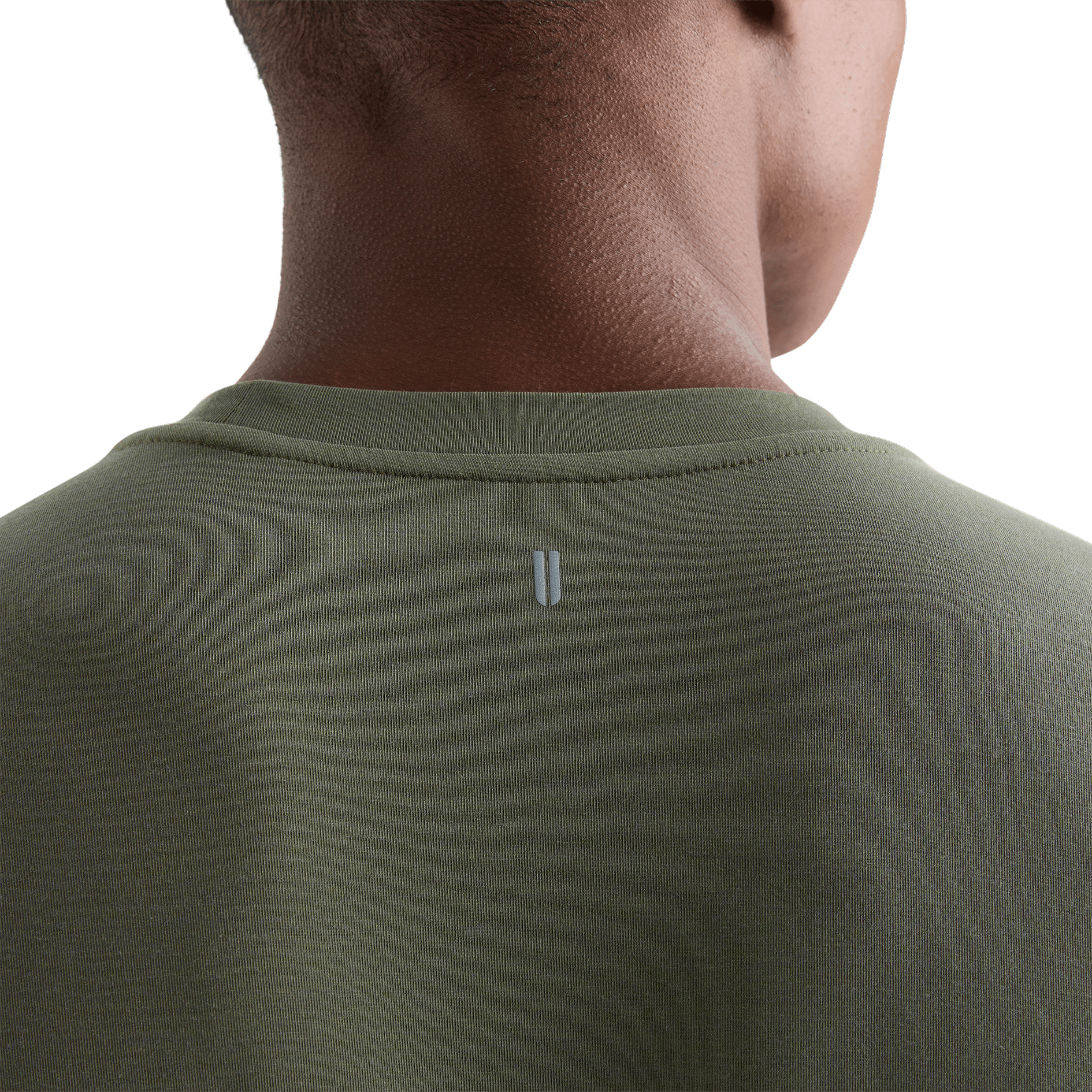 Men's Dark Army NOBULL Tee Back Detail Angle